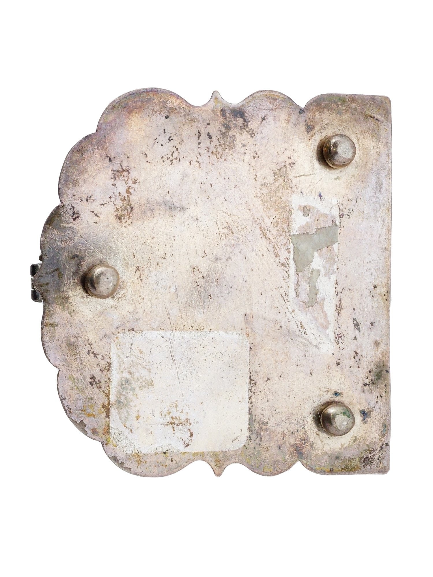 ANTIQUE SILVER INKSTAND WITH MULTIPLE COMPARTMENTS - 13