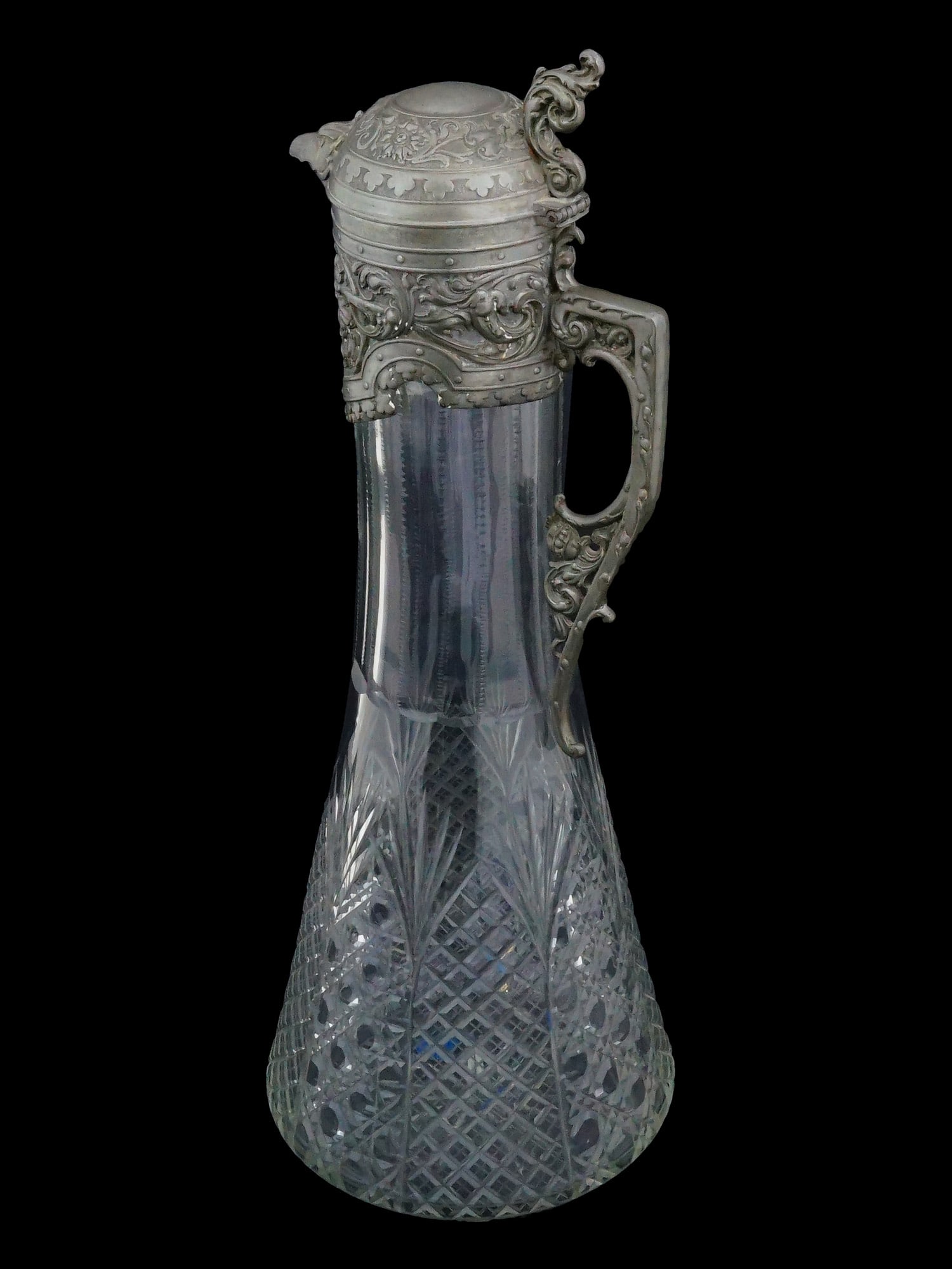ANTIQUE EUROPEAN CUT CRYSTAL DECANTER (1 of 8)