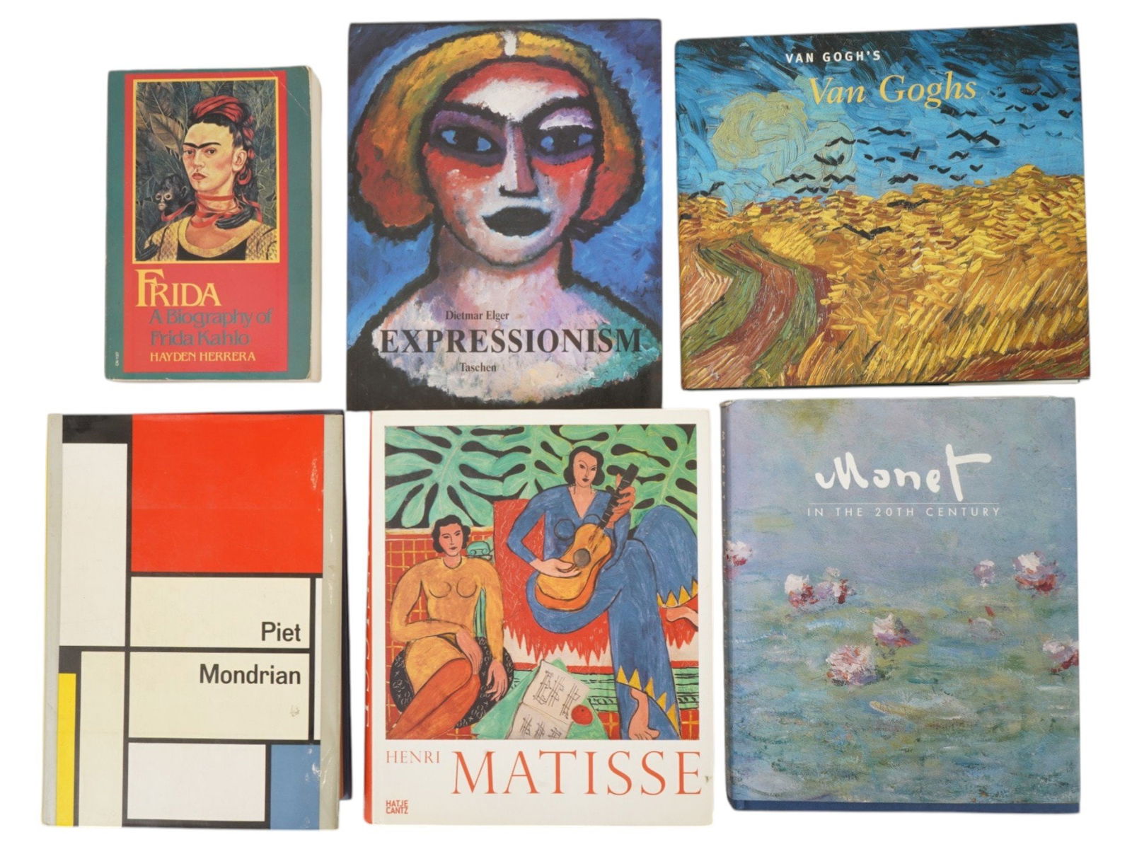 VINTAGE ILLUSTRATED ART BOOKS F KAHLO V GOGH H MATISSE (1 of 6)