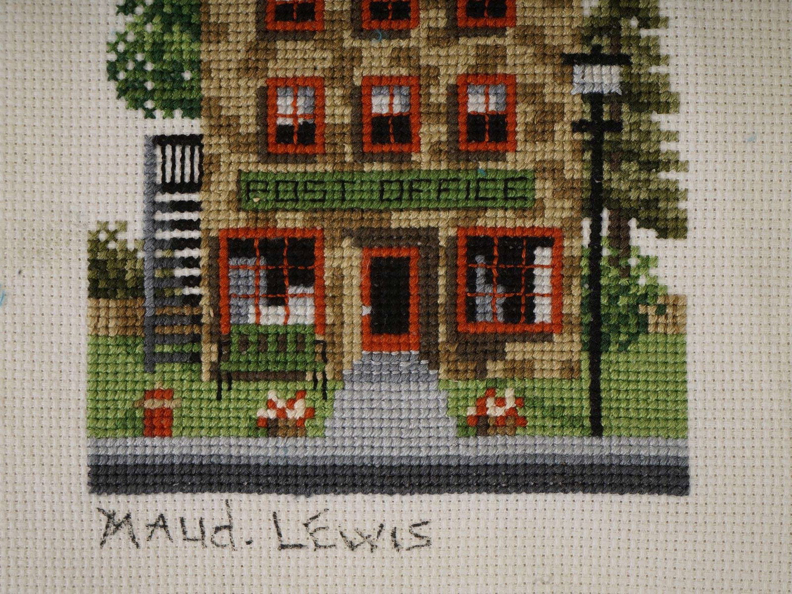 CROSS STITCH NEEDLEPOINT SIGNED - 3