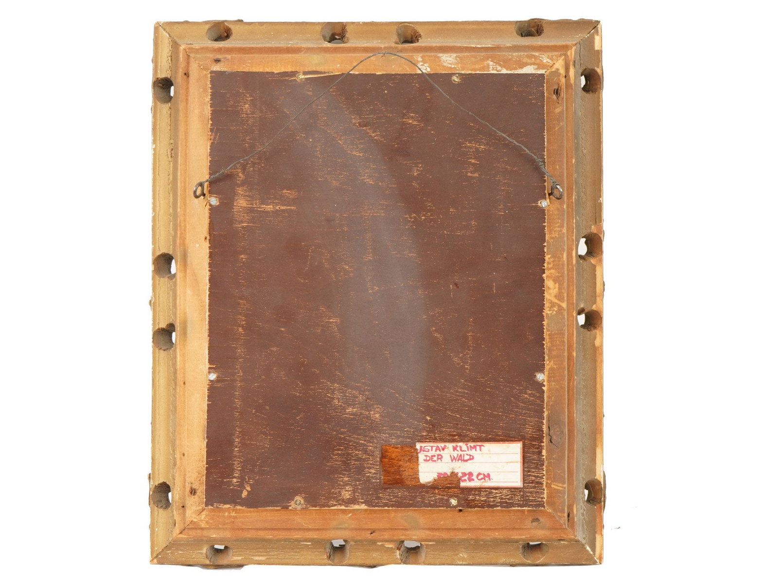 LANDSCAPE OIL PAINTING SIGNED GUSTAV KLIMT FRAMED - 7