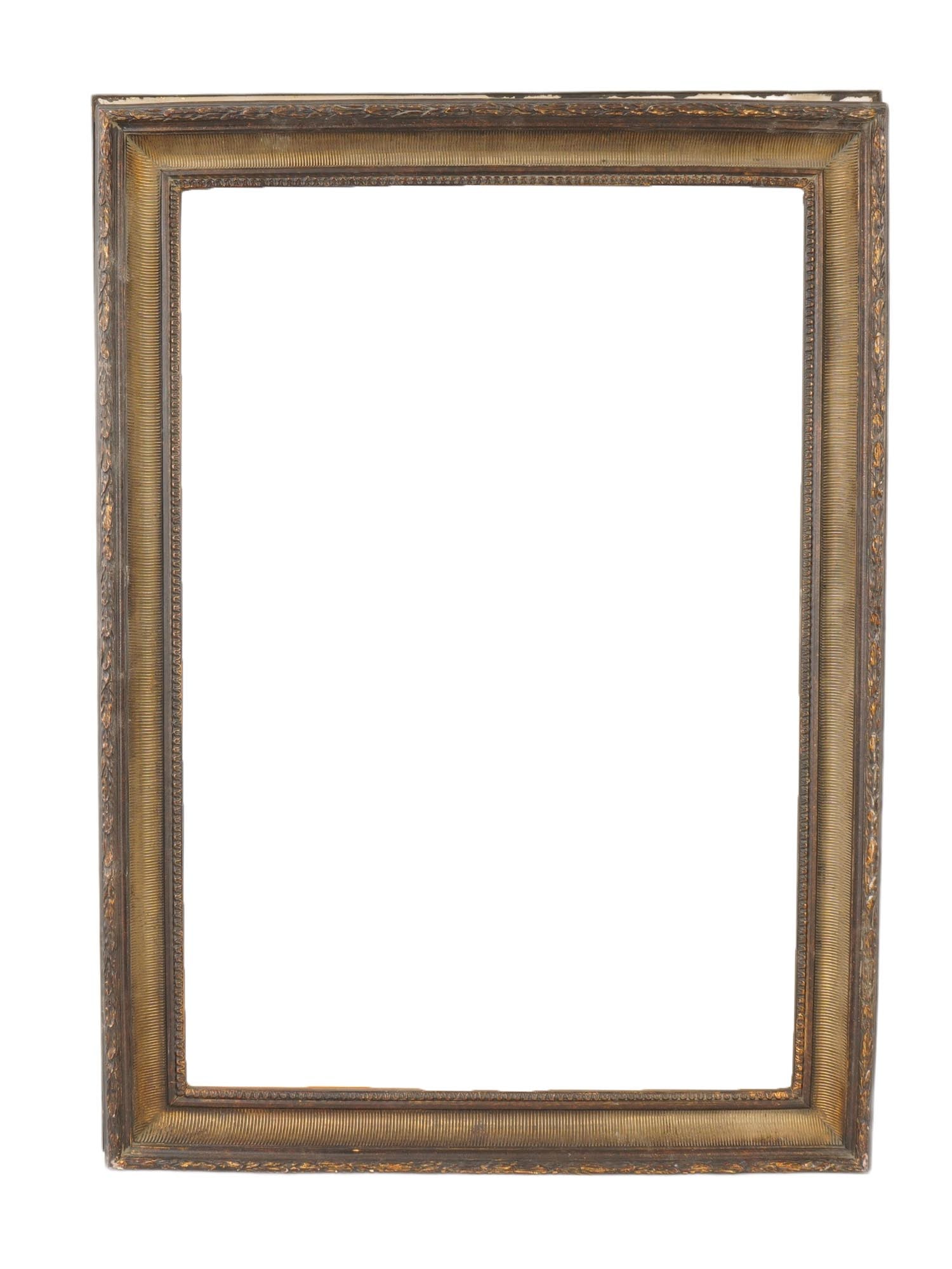 VTG OR ANTIQUE RECTANGULAR GILD WOODEN PICTURE FRAME (1 of 6)
