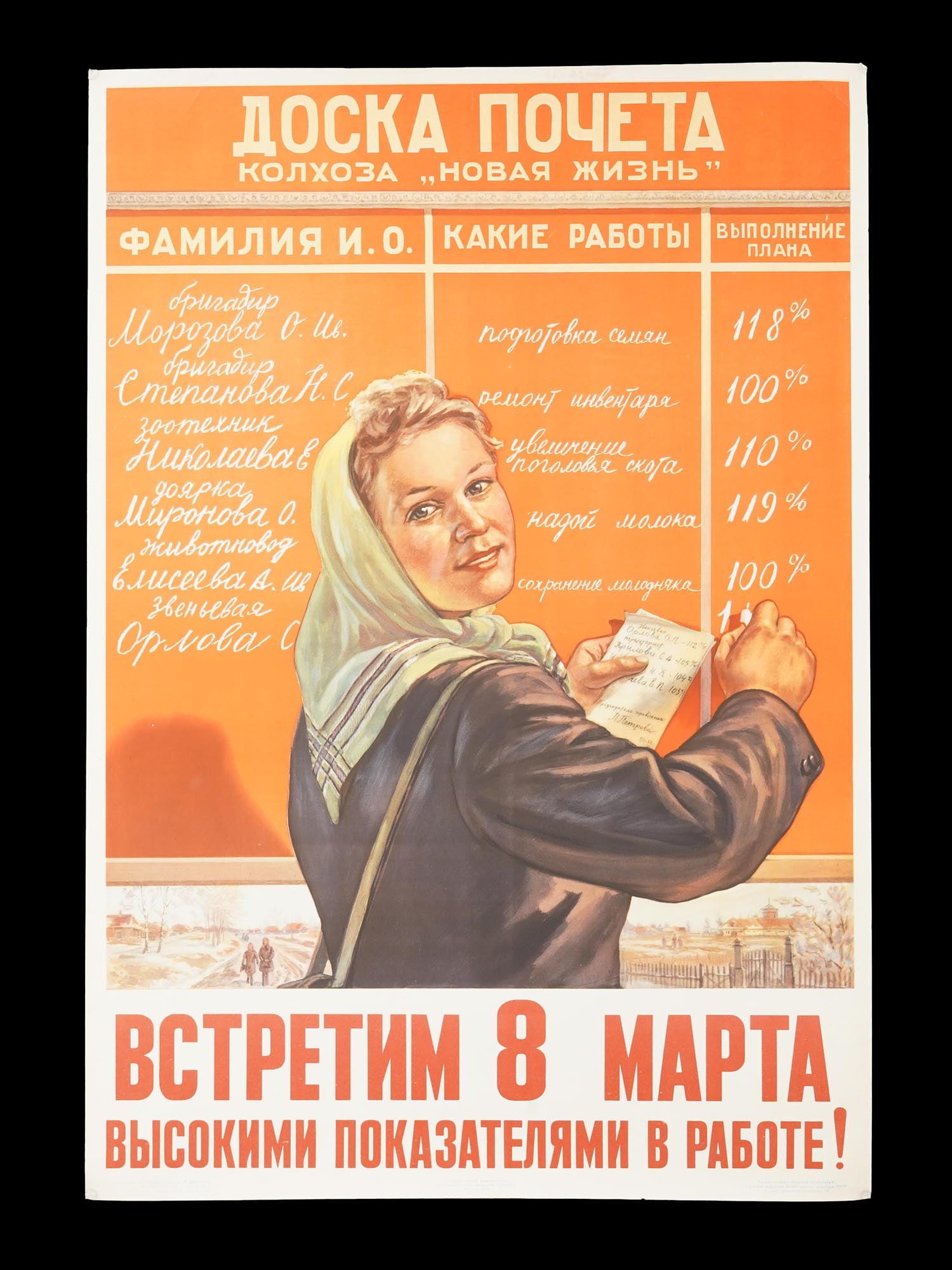 RUSSIAN SOVIET PROPAGANDA POSTER BY MIKHAIL SOLOVIEV (1 of 7)