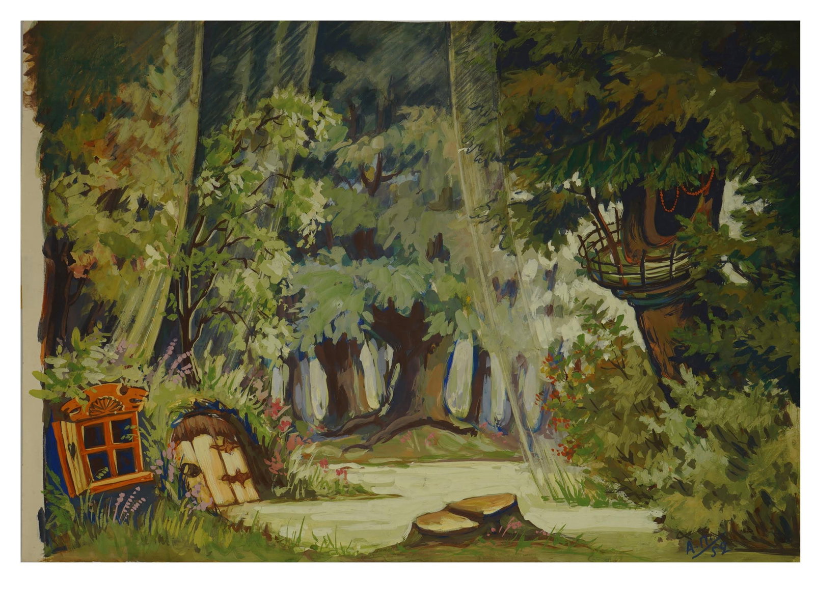 UKRAINIAN MIXED MEDIA PAINTING BY ANATOLY PONOMARENKO (1 of 4)