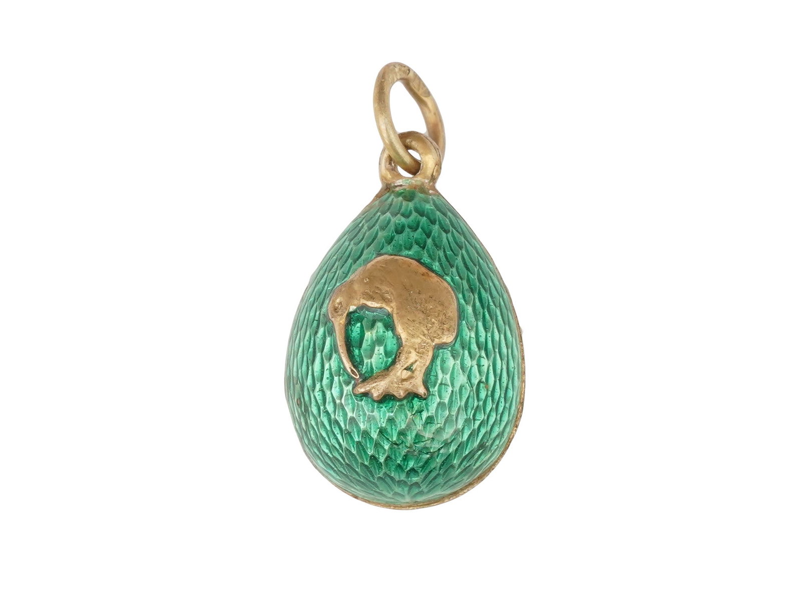 RUSSIAN SILVER GUILLOCHE ENAMEL EASTER EGG PENDANT (1 of 5)