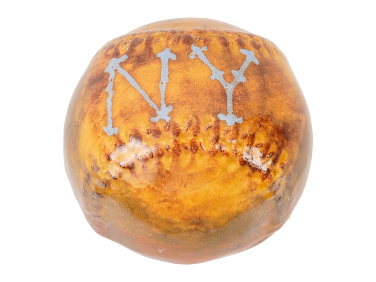 AMERICAN NEW YORK YANKEES GLAZED CERAMIC BASEBALL (1 of 5)