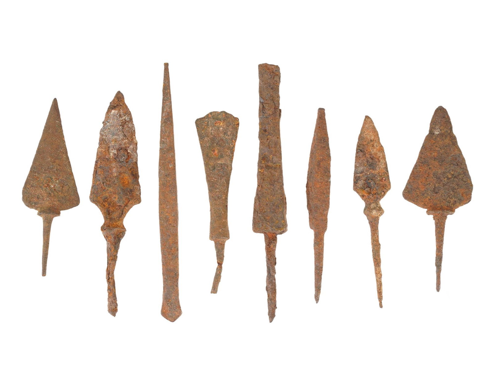 ANCIENT GRECO ROMAN IRON ARROWHEADS 500 BC TO 100 AD (1 of 4)