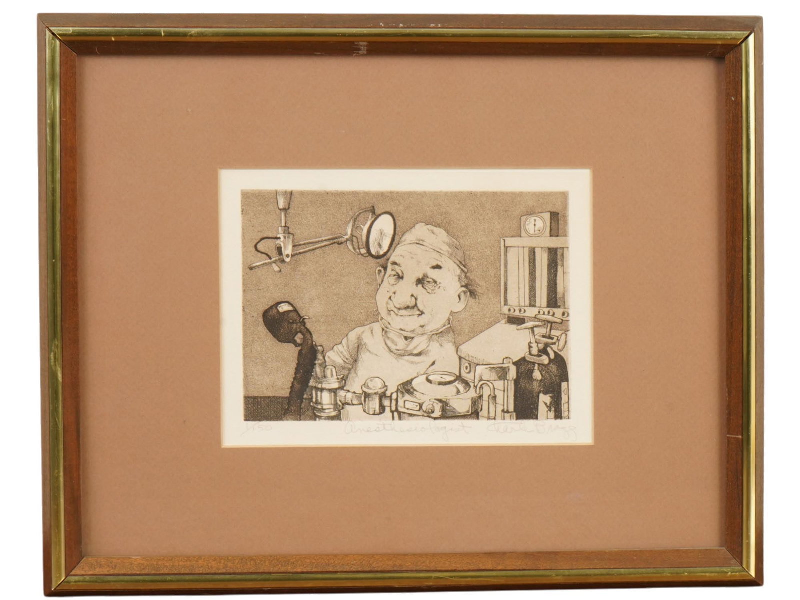 AMERICAN ETCHING AQUATINT BY CHARLES BRAGG W APPRAISAL (1 of 5)