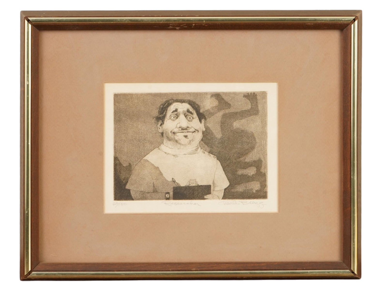 CHARLES BRAGG LTD ETCHING WITH AQUATINT W APPRAISAL (1 of 5)