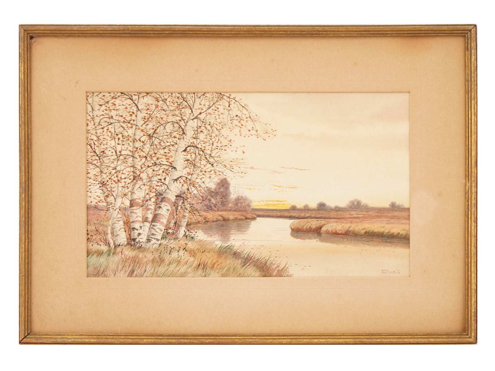 AMERICAN WATERCOLOR PAINTING BY JOHN JESSE FRANCIS (1 of 5)