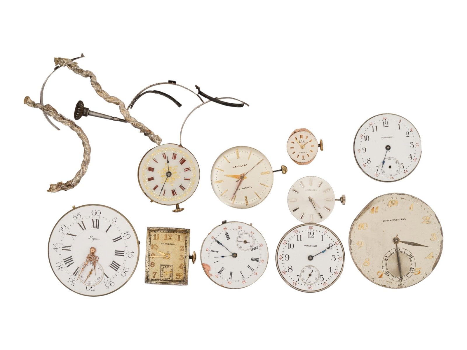 COLLECTION OF ANTIQUE AND VINTAGE WATCH MOVEMENTS (1 of 12)