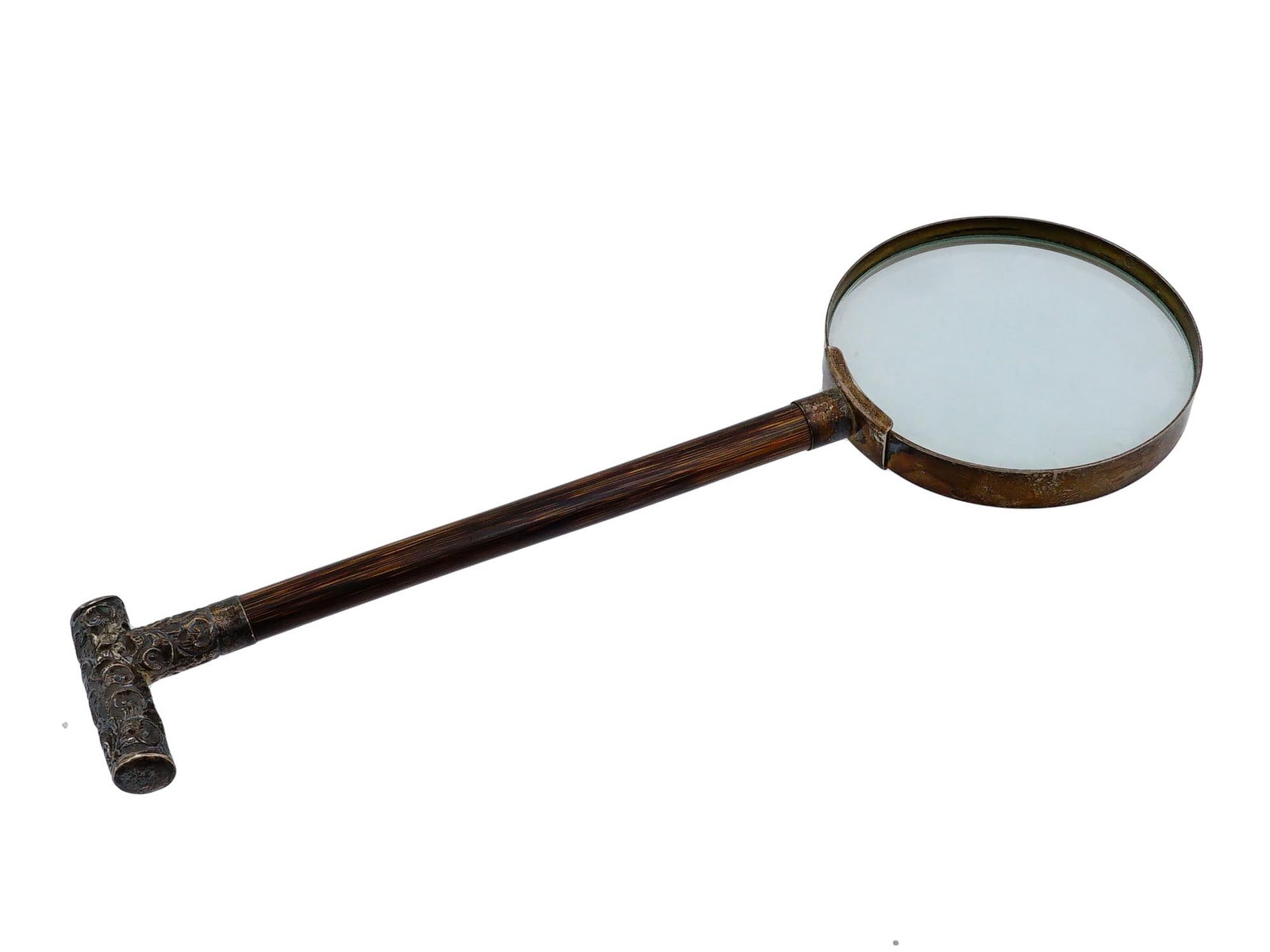 ANTIQUE VICTORIAN STERLING SILVER MAGNIFYING GLASS (1 of 7)