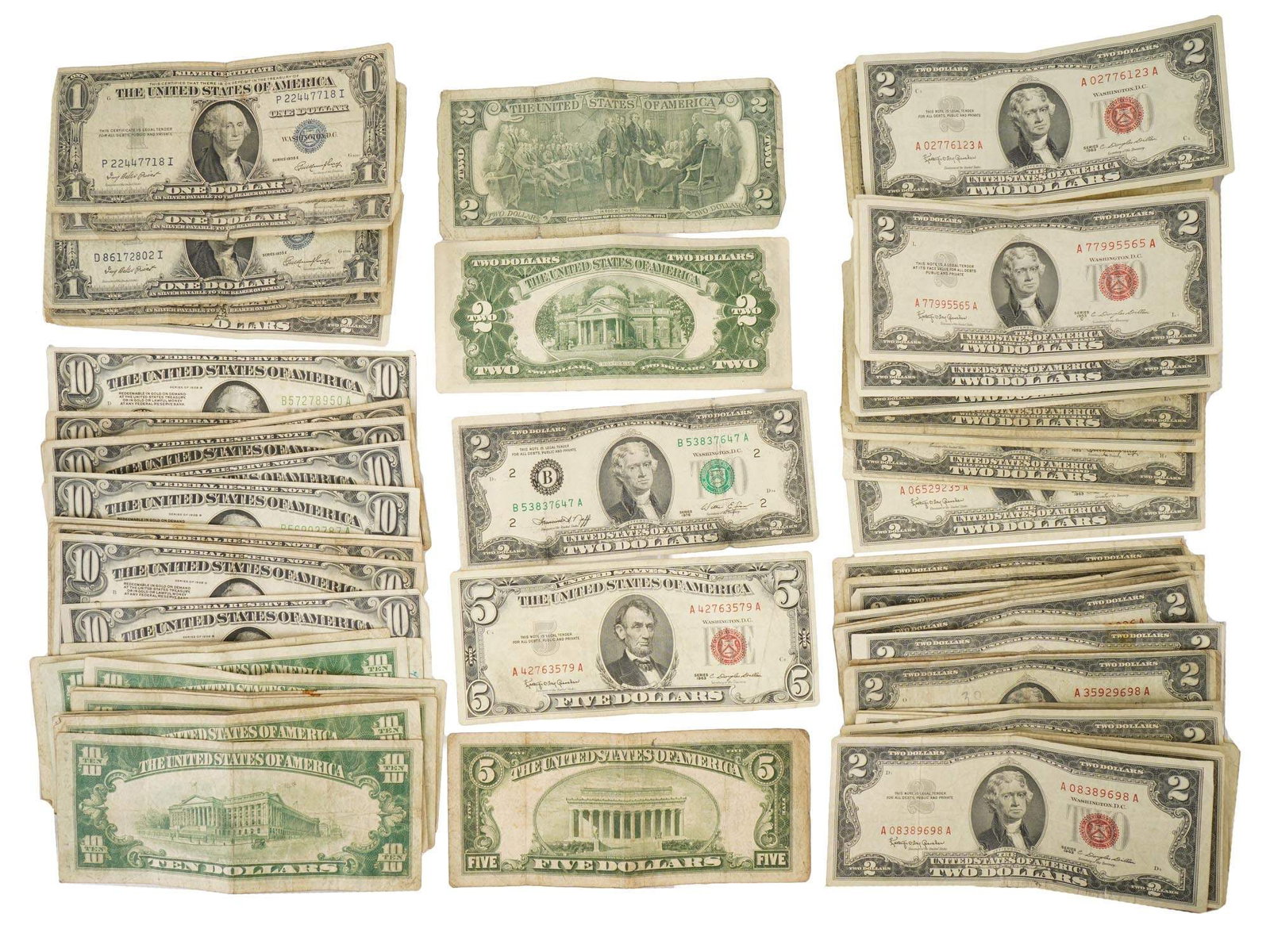 COLLECTION OF AMERICAN CURRENCY BILLS BANKNOTES (1 of 7)