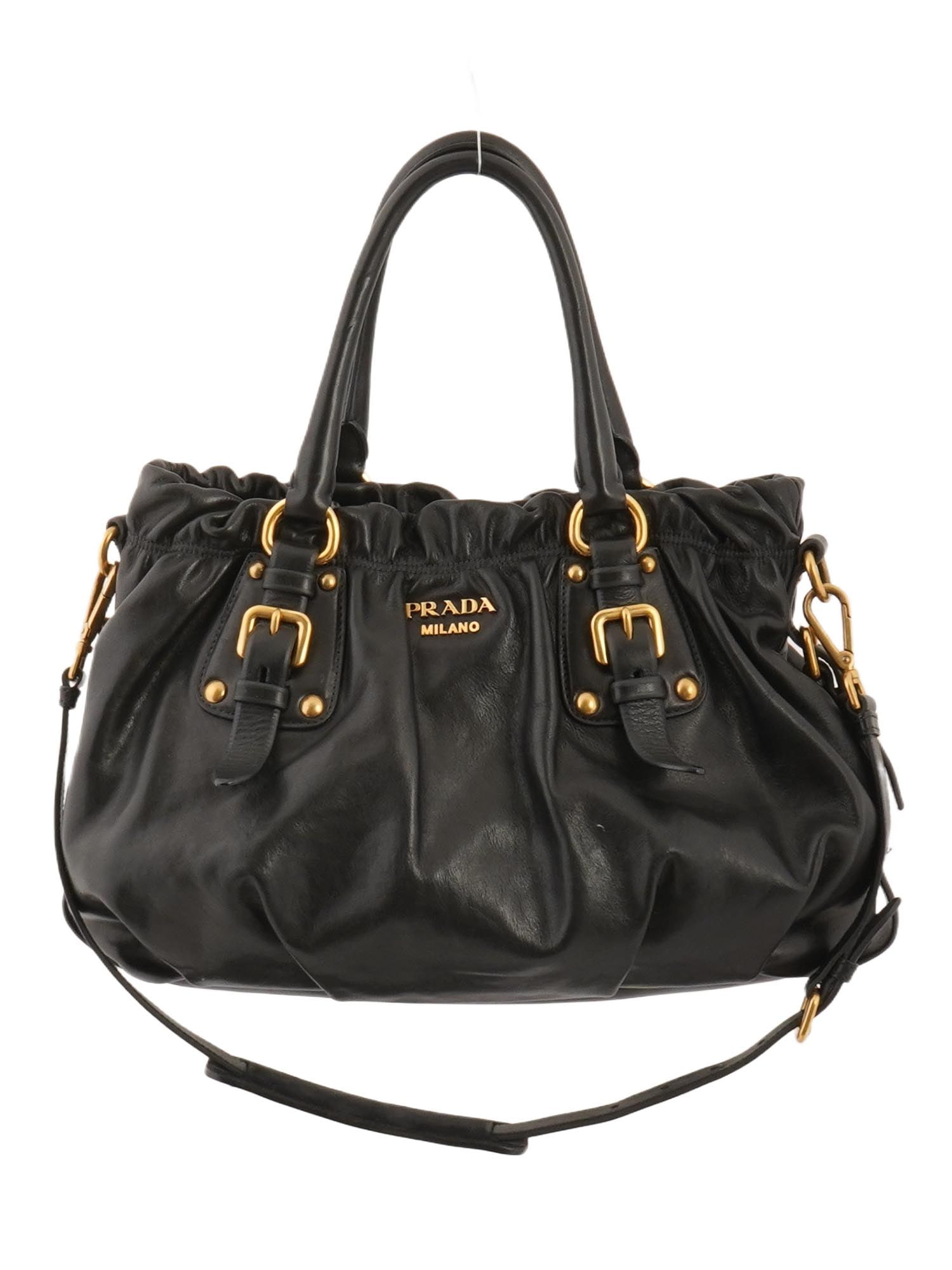 ITALIAN PRADA SOFT CALF LEATHER SHOPPING TOTE BAG (1 of 15)