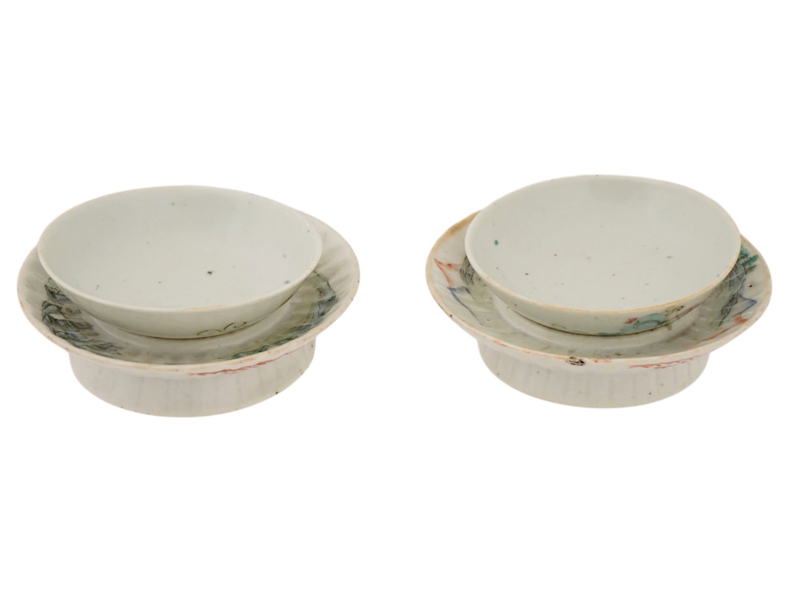 VINTAGE CHINESE FAMILLE ROSE PORCELAIN TEA SETS (1 of 7)