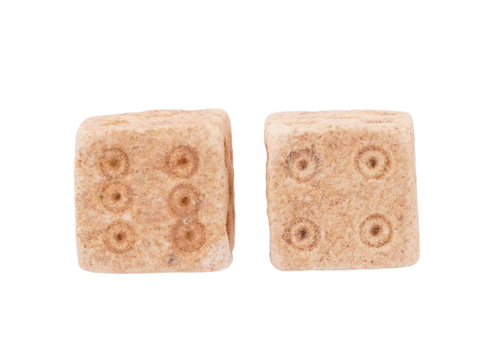 PAIR OF ANCIENT ROMAN STONE DICE 100 TO 300 AD (1 of 4)