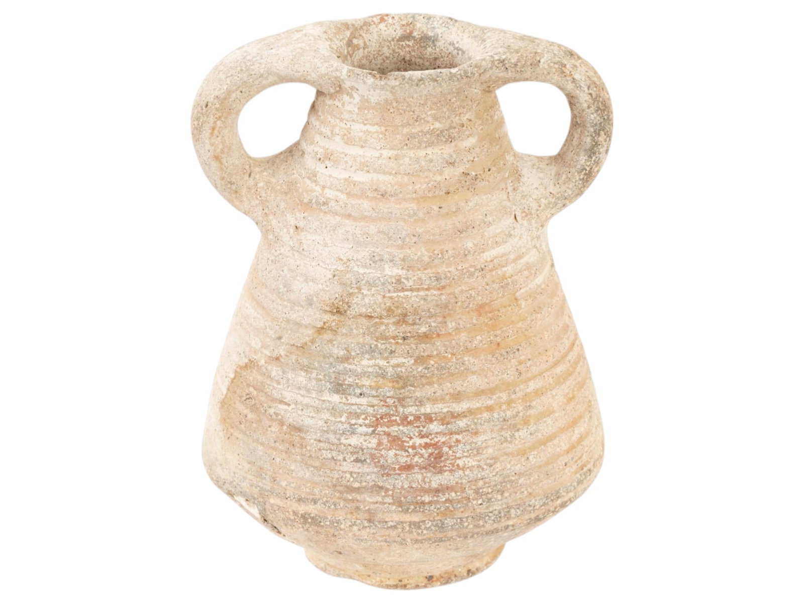 ANCIENT LATE ROMAN TERRACOTTA JAR DATING 300 TO 500 AD (1 of 6)