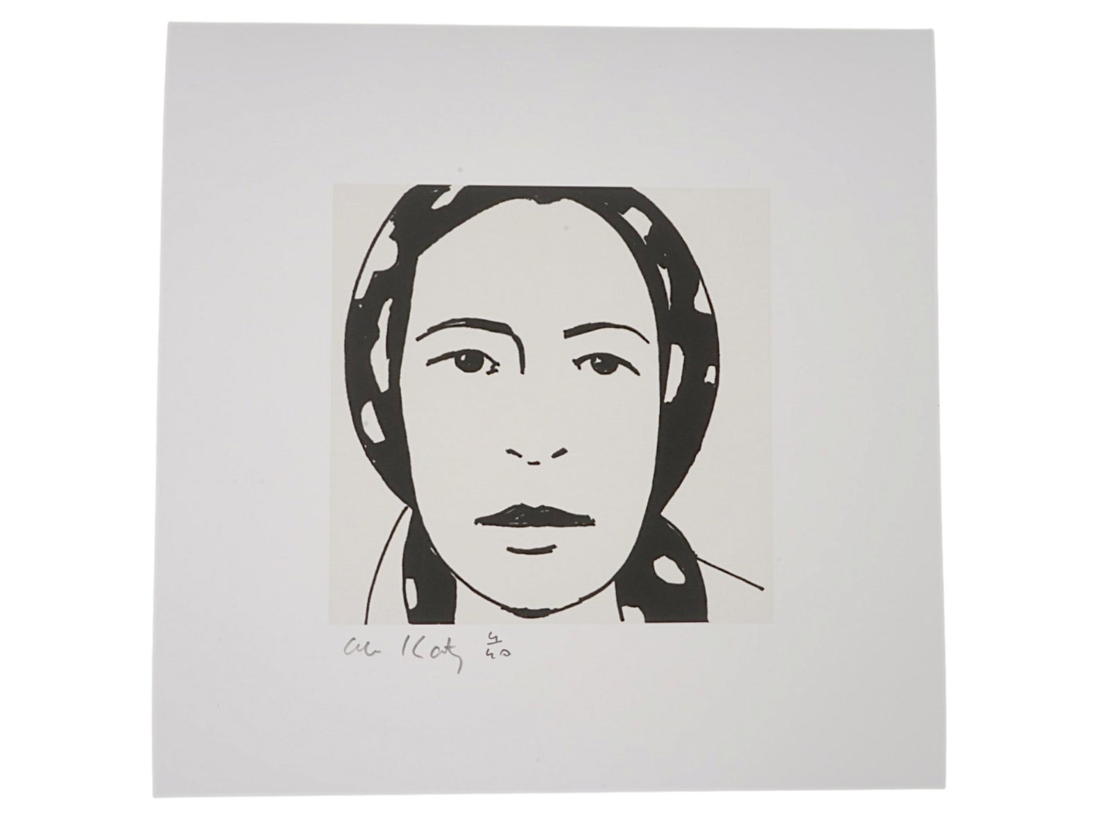 LTD ALEX KATZ AMERICAN PORTRAIT LITHOGRAPH SIGNED (1 of 3)