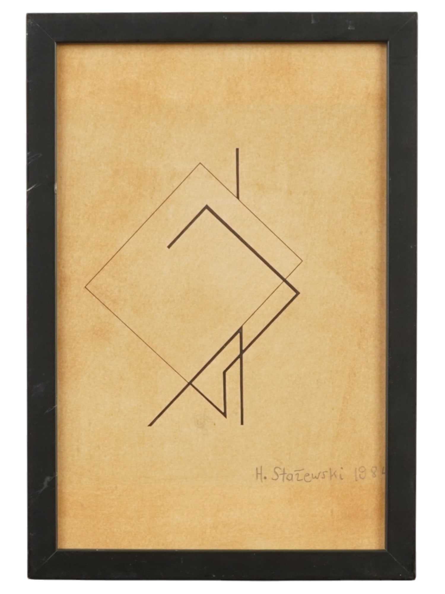 HENRYK STAZEWSKI POLISH SERIGRAPH ABSTRACT COMPOSITION (1 of 4)