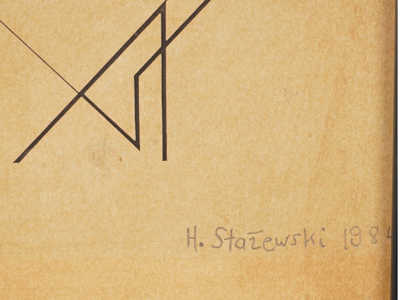 HENRYK STAZEWSKI POLISH SERIGRAPH ABSTRACT COMPOSITION - 3