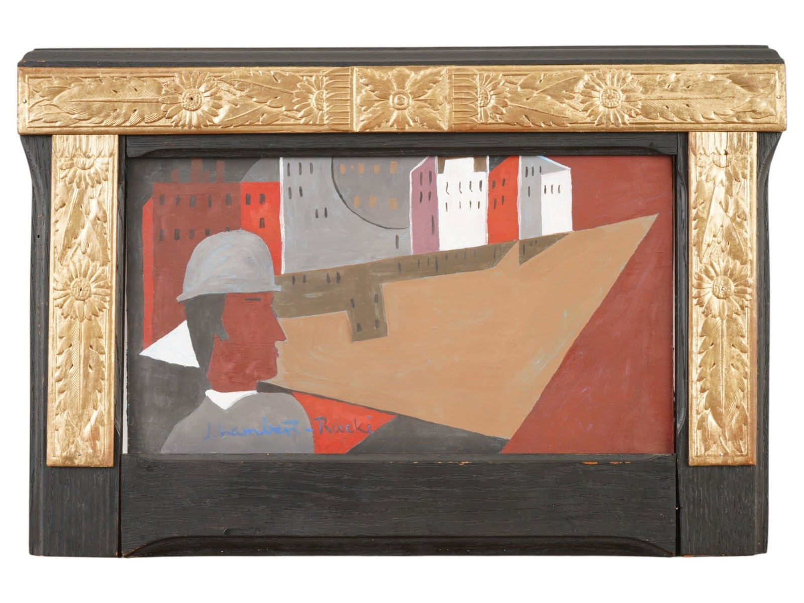 JAN LAMBERT RUCKI POLISH FIGURATIVE OIL PAINTING (1 of 4)