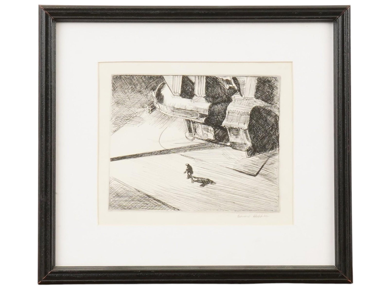 AMERICAN MIXED MEDIA PAINTING AFTER EDWARD HOPPER (1 of 4)