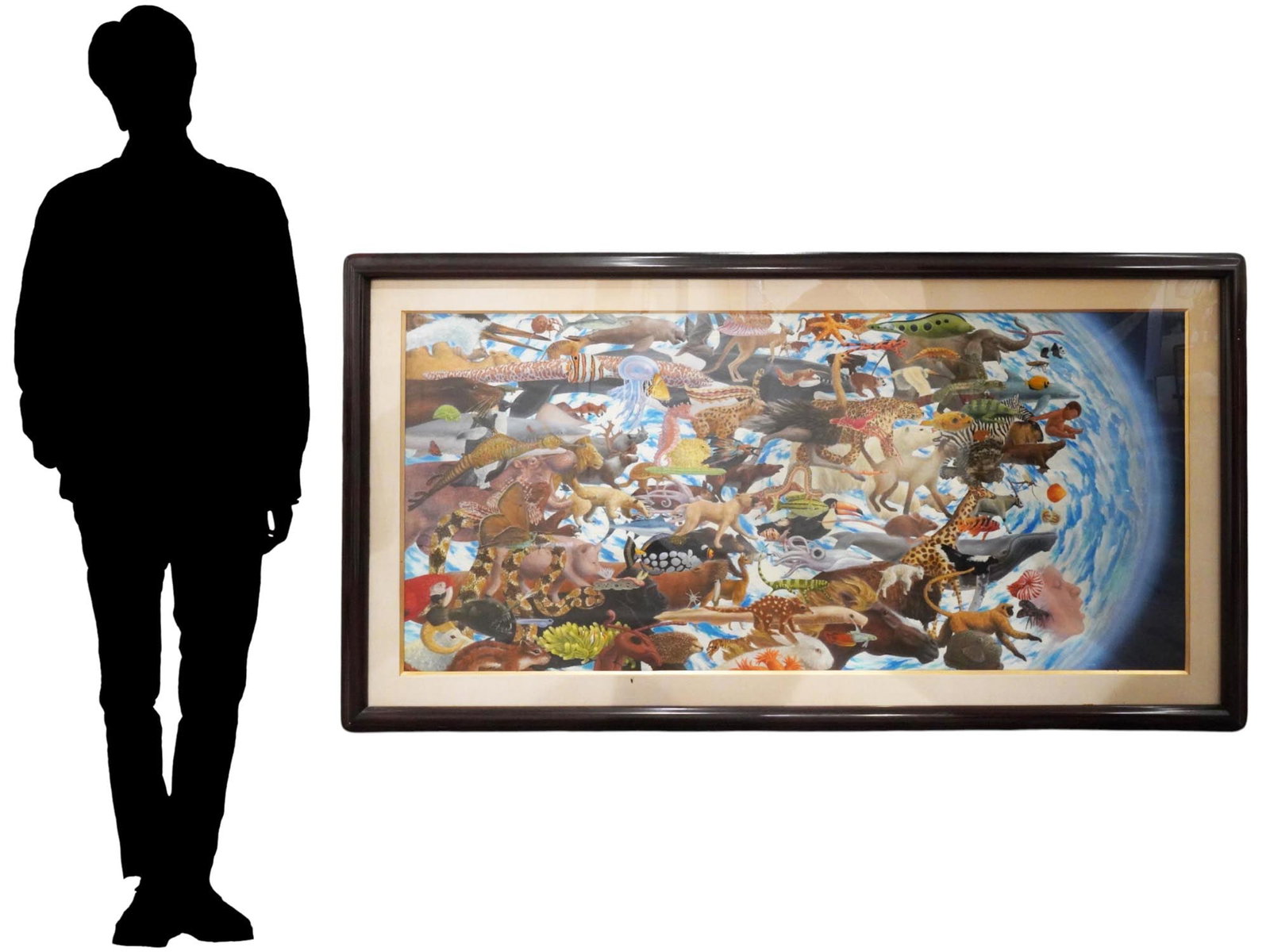 ACRYLIC SPACE RACE PAINTING BY CHARLES LYNN BRAGG (1 of 6)