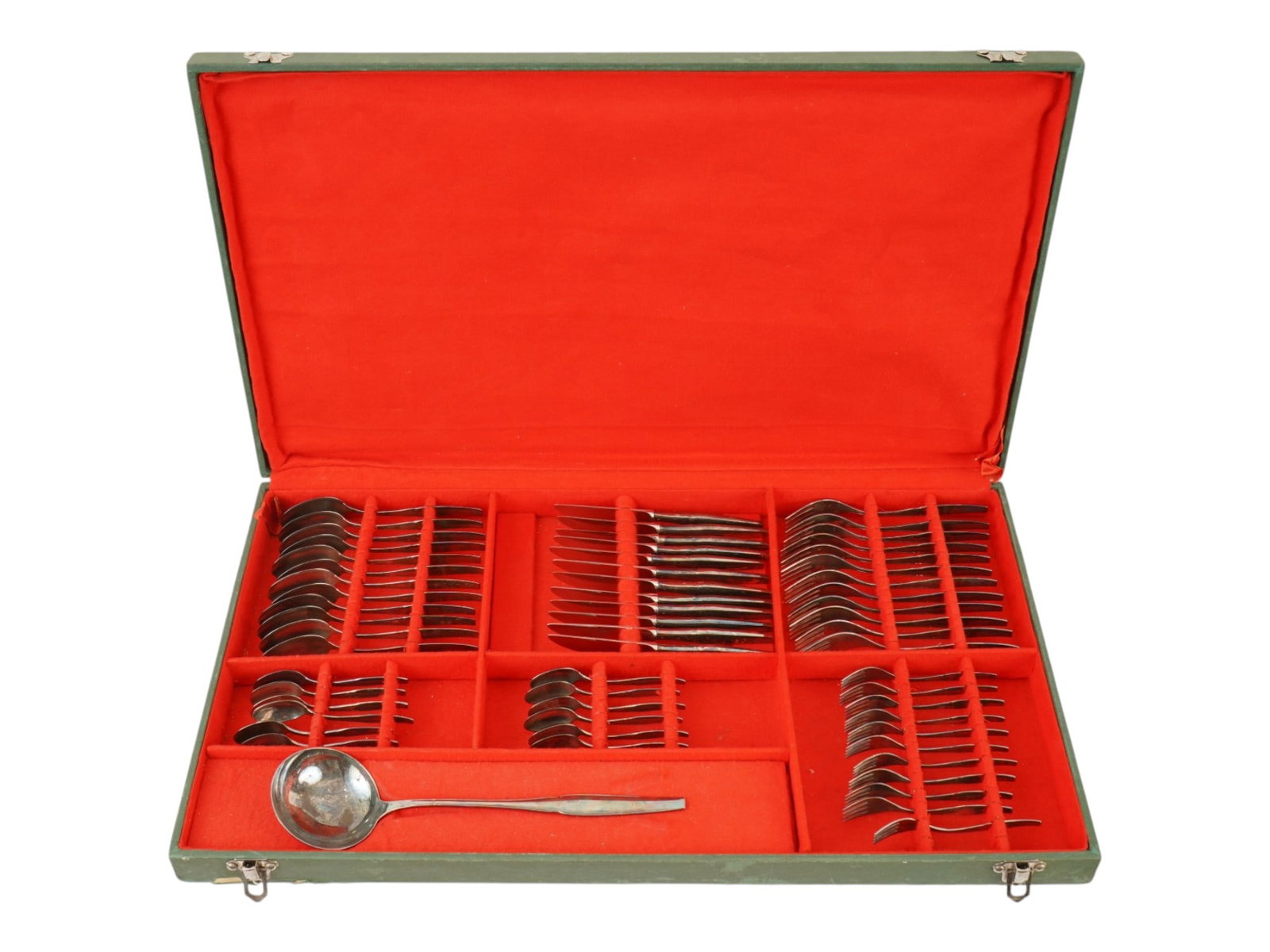 SPANISH SILVER PLATED ALPADUR SET OF UTENSILS 60 PCS (1 of 10)