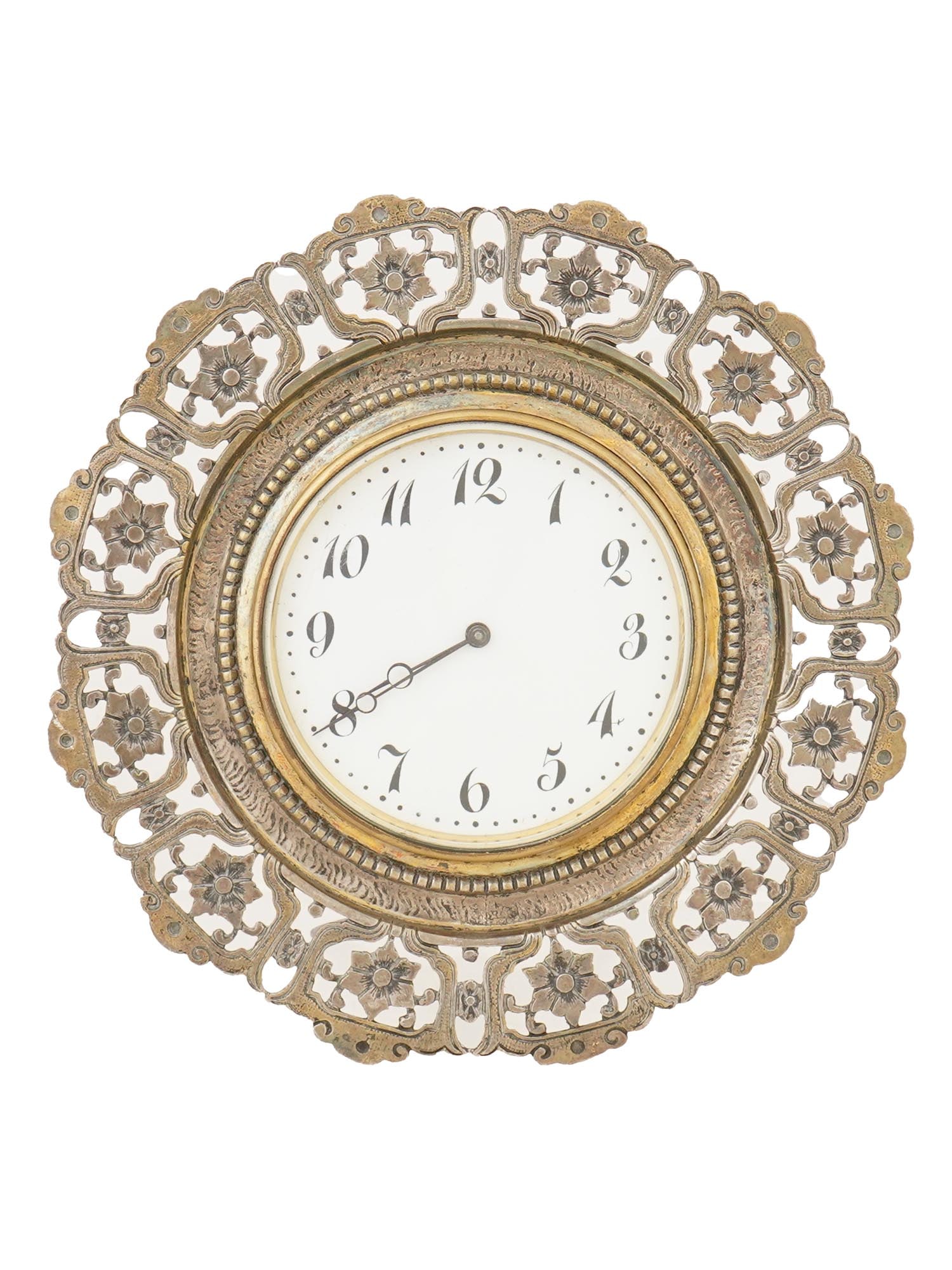 FRENCH 19TH C PLATFORM ESCAPEMENT BRASS CLOCK (1 of 11)