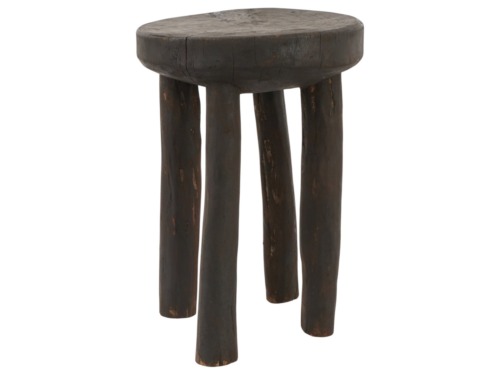 AFRICAN IVORY COAST SENUFO CARVED WOODEN MILKING STOOL (1 of 7)