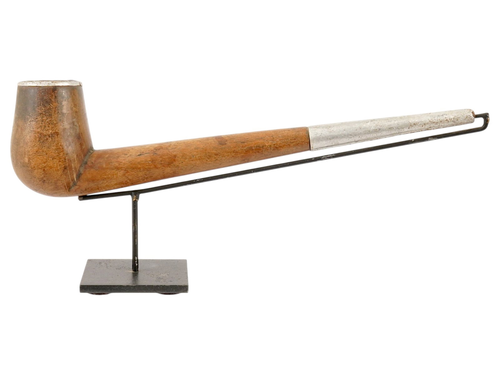 RARE AFRICAN TOBACCO PIPE WITH STAND (1 of 8)