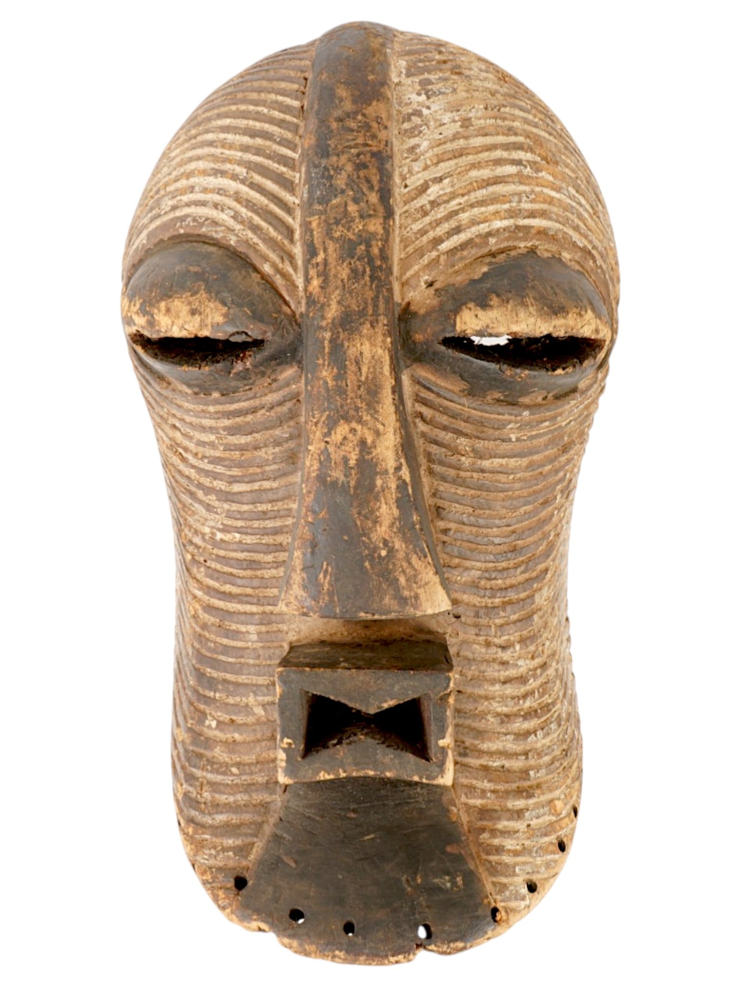 ANTIQUE AFRICAN SONGYE KIFWEBE CEREMONIAL MASK CONGO (1 of 9)