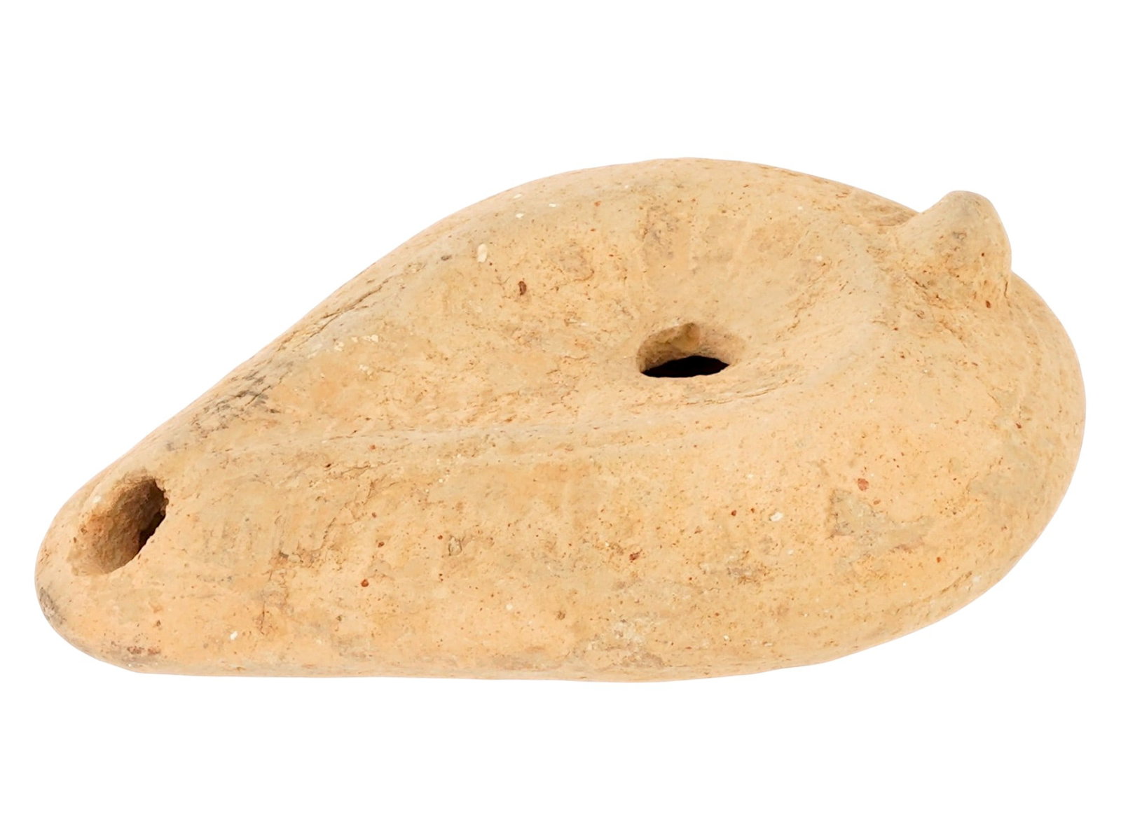ANCIENT ROMAN TERRACOTTA OIL LAMP 100 TO 300 AD (1 of 7)