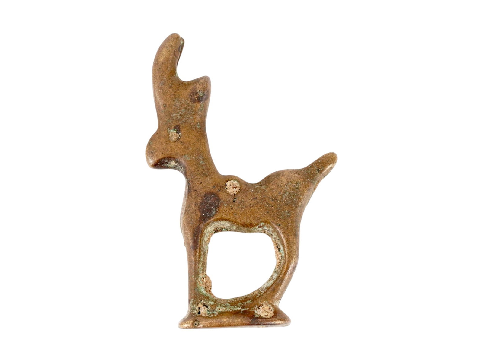 ANCIENT NEAR EASTERN LURISTAN BRONZE DEER FIGURINE (1 of 6)