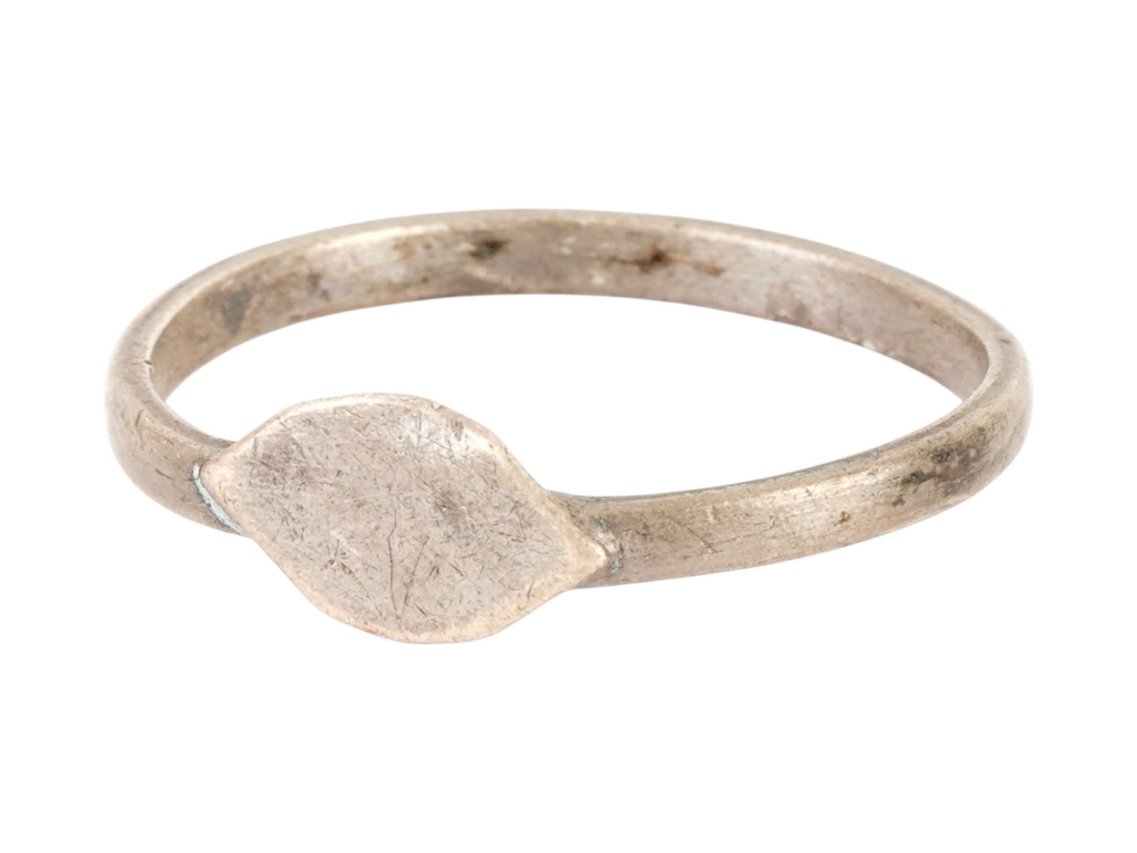 ANCIENT EGYPTIAN SILVER RING EYE 300 TO 100 BC (1 of 7)