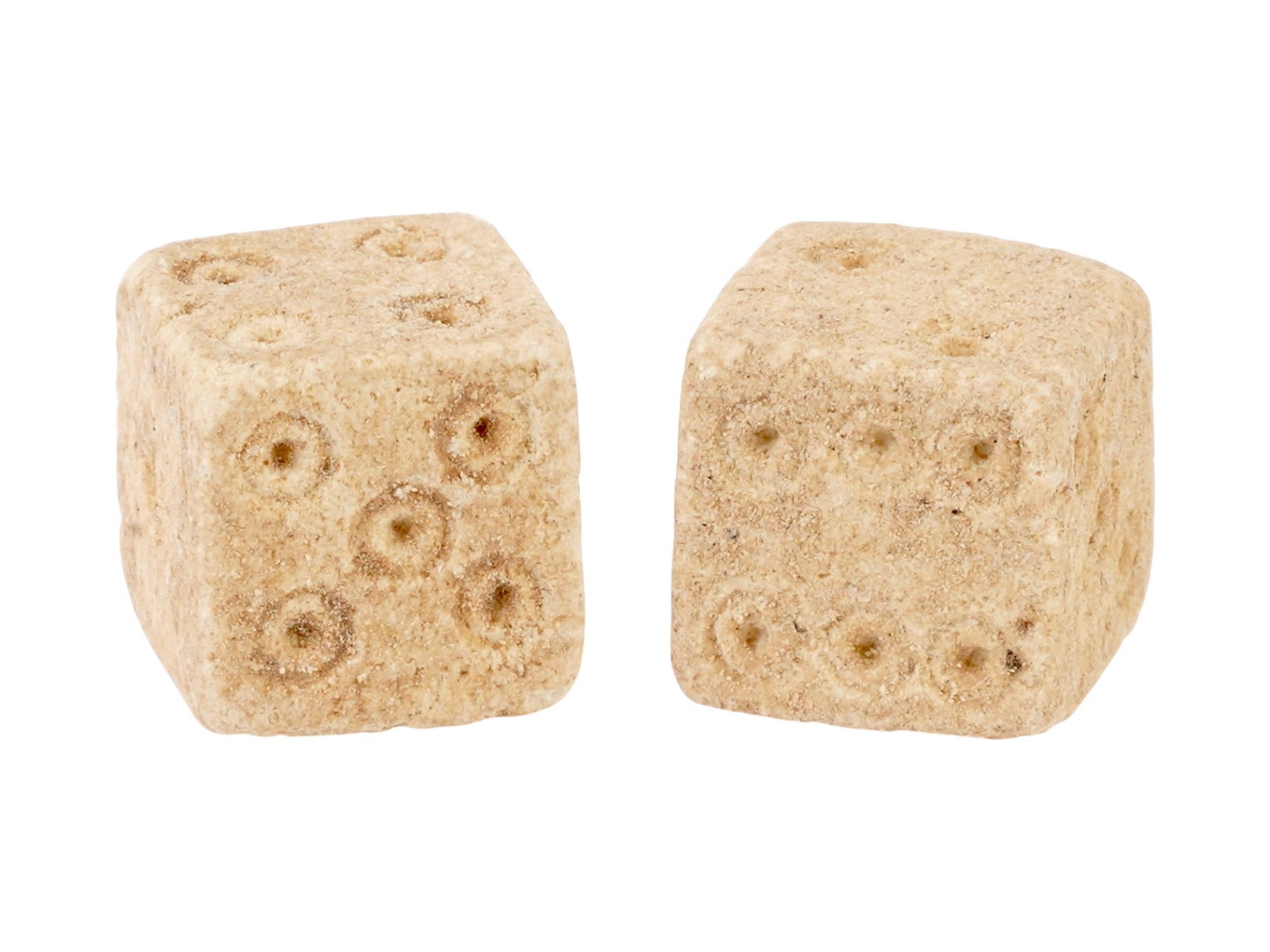 PAIR OF ANCIENT ROMAN STONE DICE 100 TO 300 AD (1 of 5)
