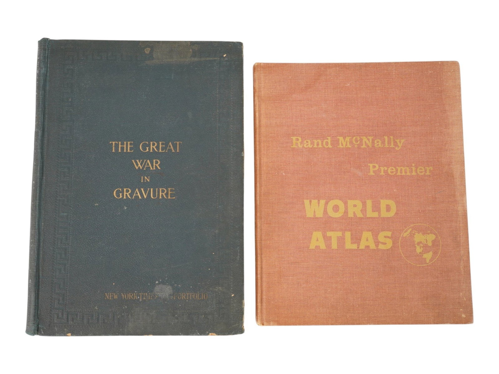 AMERICAN GREAT WAR IN GRAVURE AND WORLD ATLAS BOOKS (1 of 8)
