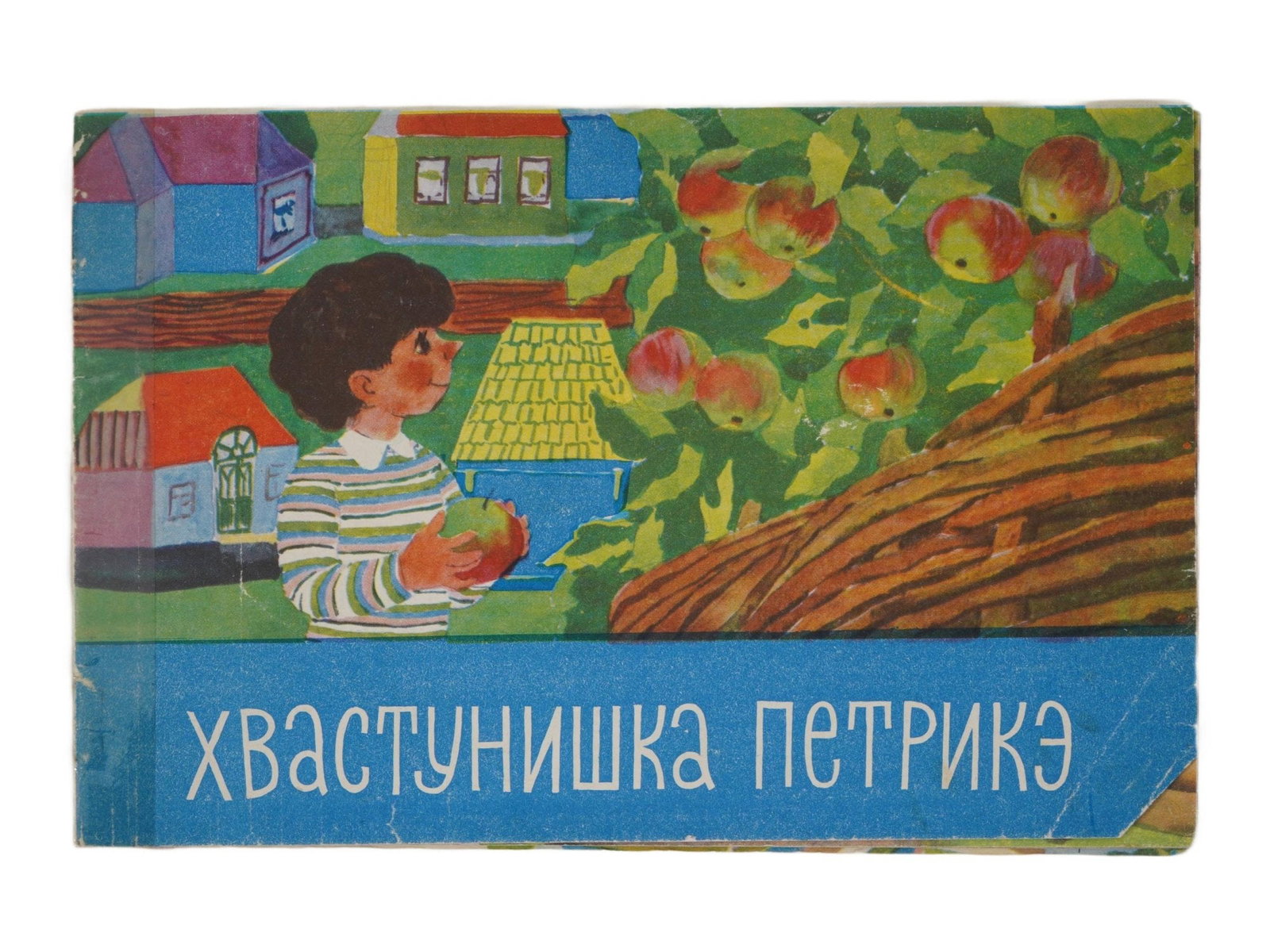 VINTAGE RUSSIAN SOVIET CHILDRENS BOOK GEORGY RAKOVITSA: A vintage Russian Soviet childrens book by Georgy Rakovitsa, The Braggart Petrika, a short story intended for preschool-aged children. Illustrated by M. Domnina, the book was published in Chisinau by