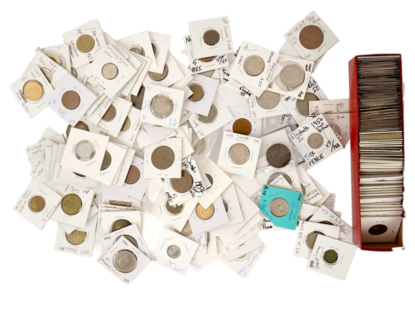 LARGE COLLECTION OF WORLD COINS (1 of 6)