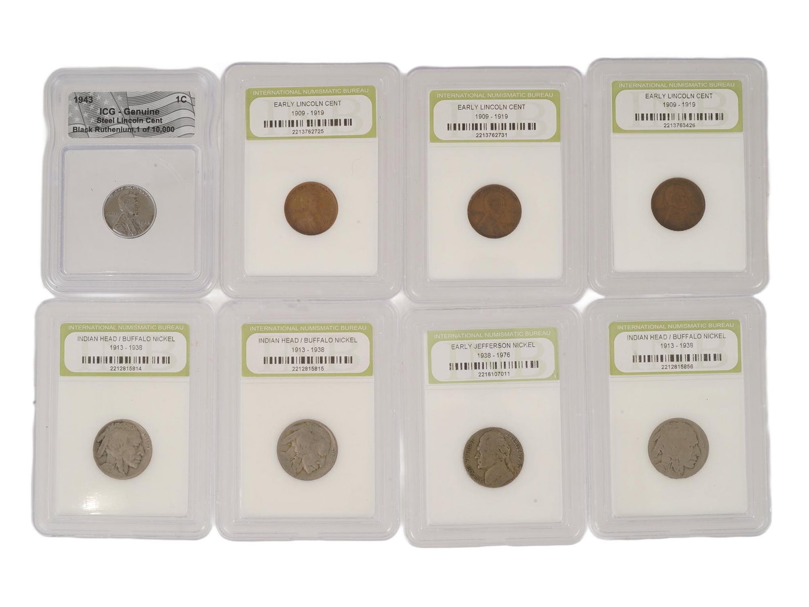 COLLECTION OF EIGHT US GRADED COINS IN SLABS (1 of 9)