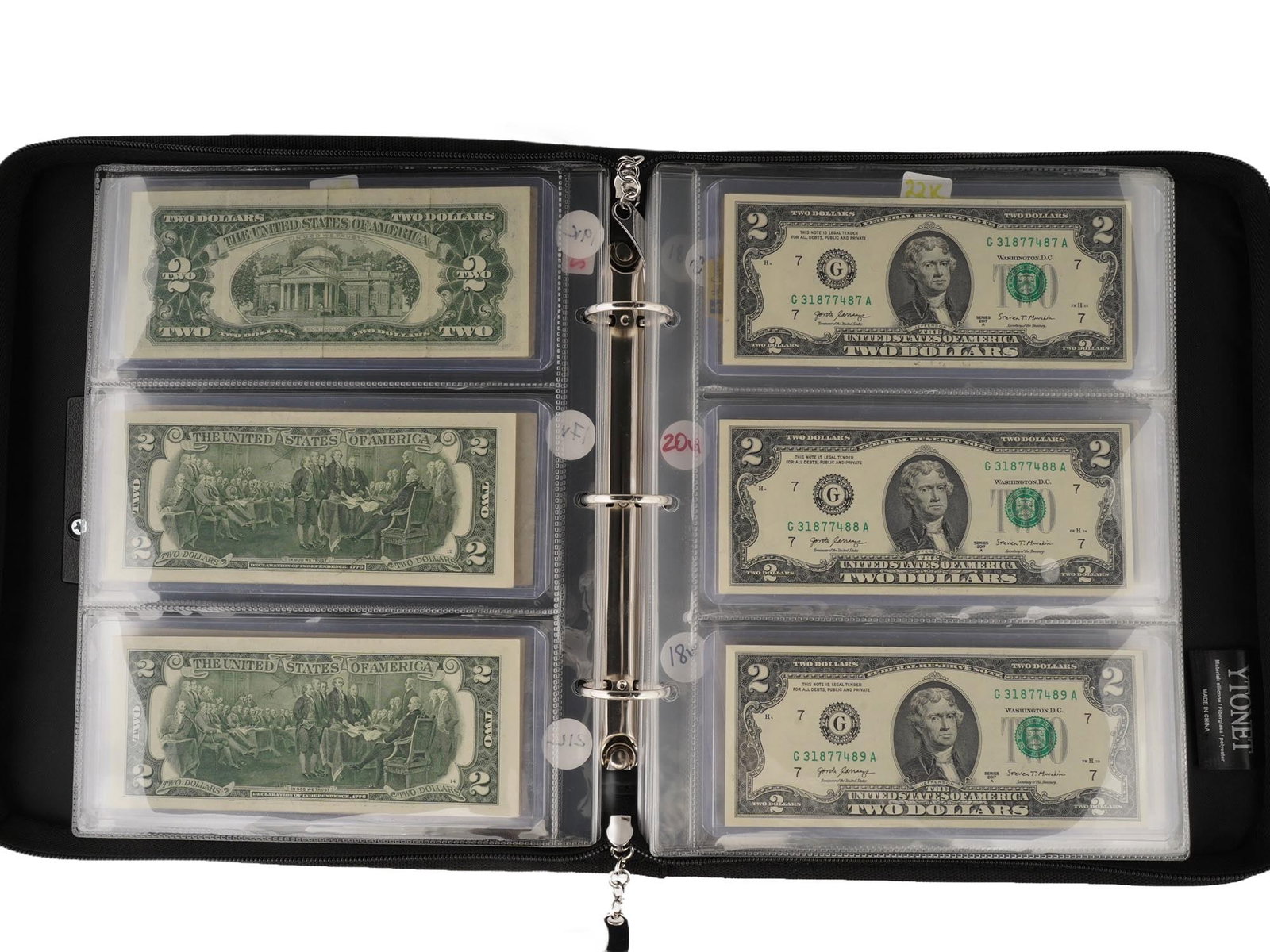 BINDER OF AMERICAN ANTIQUE AND VINTAGE CURRENCY (1 of 11)