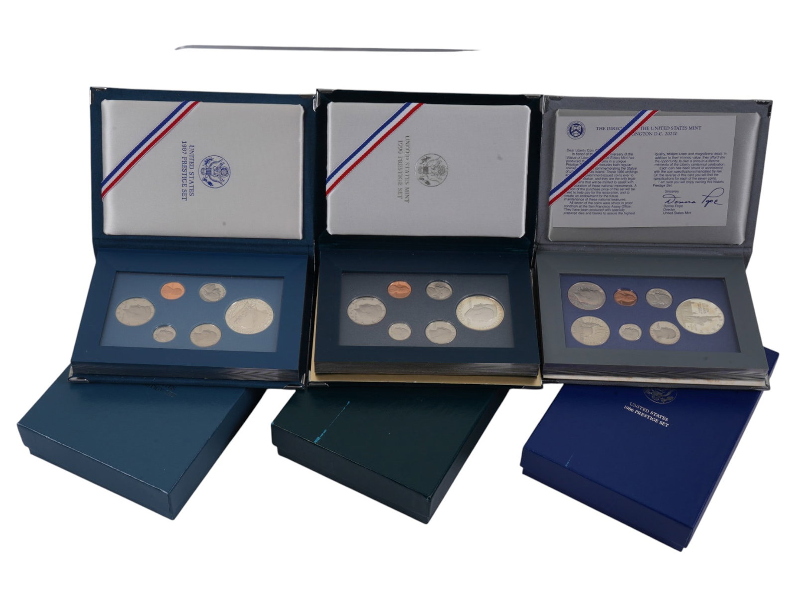 GROUP OF VINTAGE UNITED STATES MINT PRESTIGE PROOF SETS (1 of 5)
