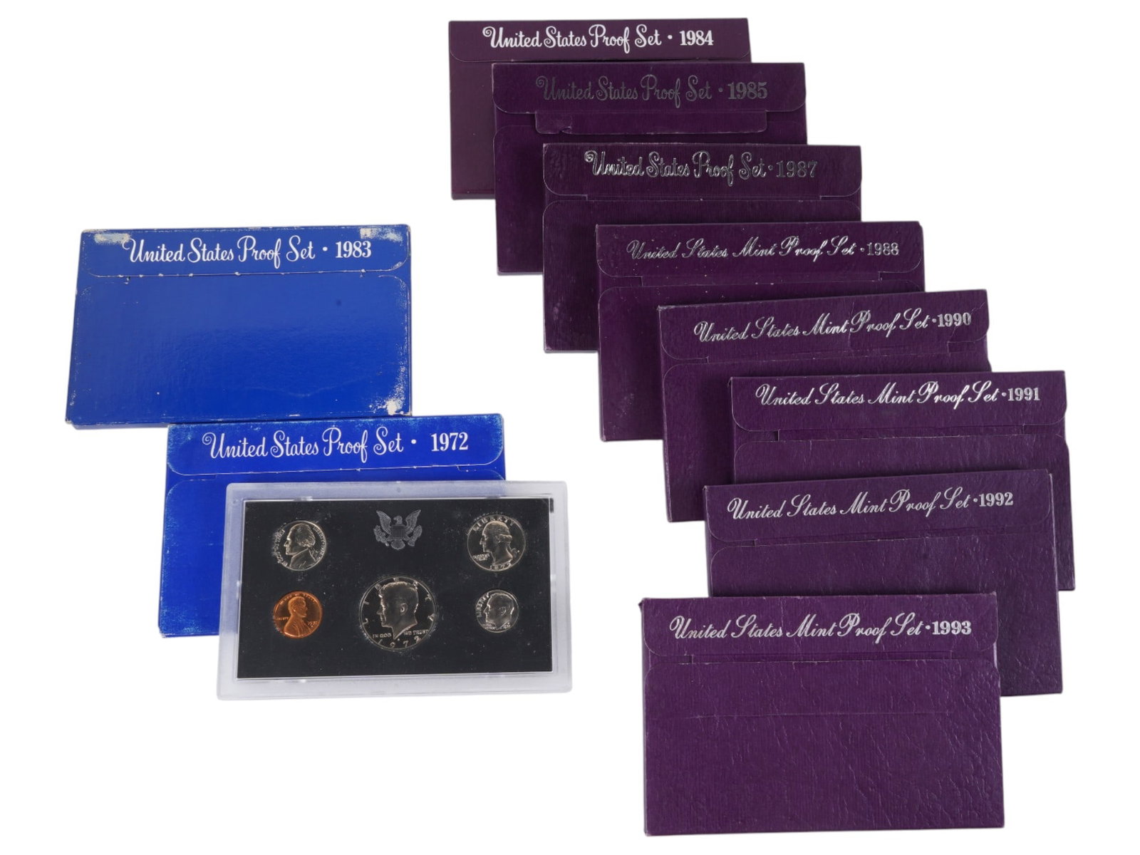 COLLECTION OF VTG UNITED STATES PROOF SETS COINS (1 of 3)