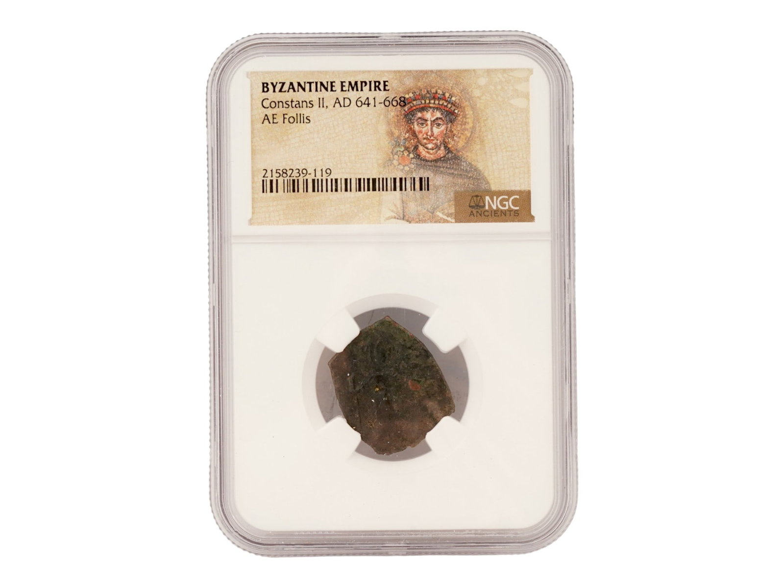 ANCIENT BYZANTINE EMPIRE CONSTANS II GRADED COIN (1 of 6)