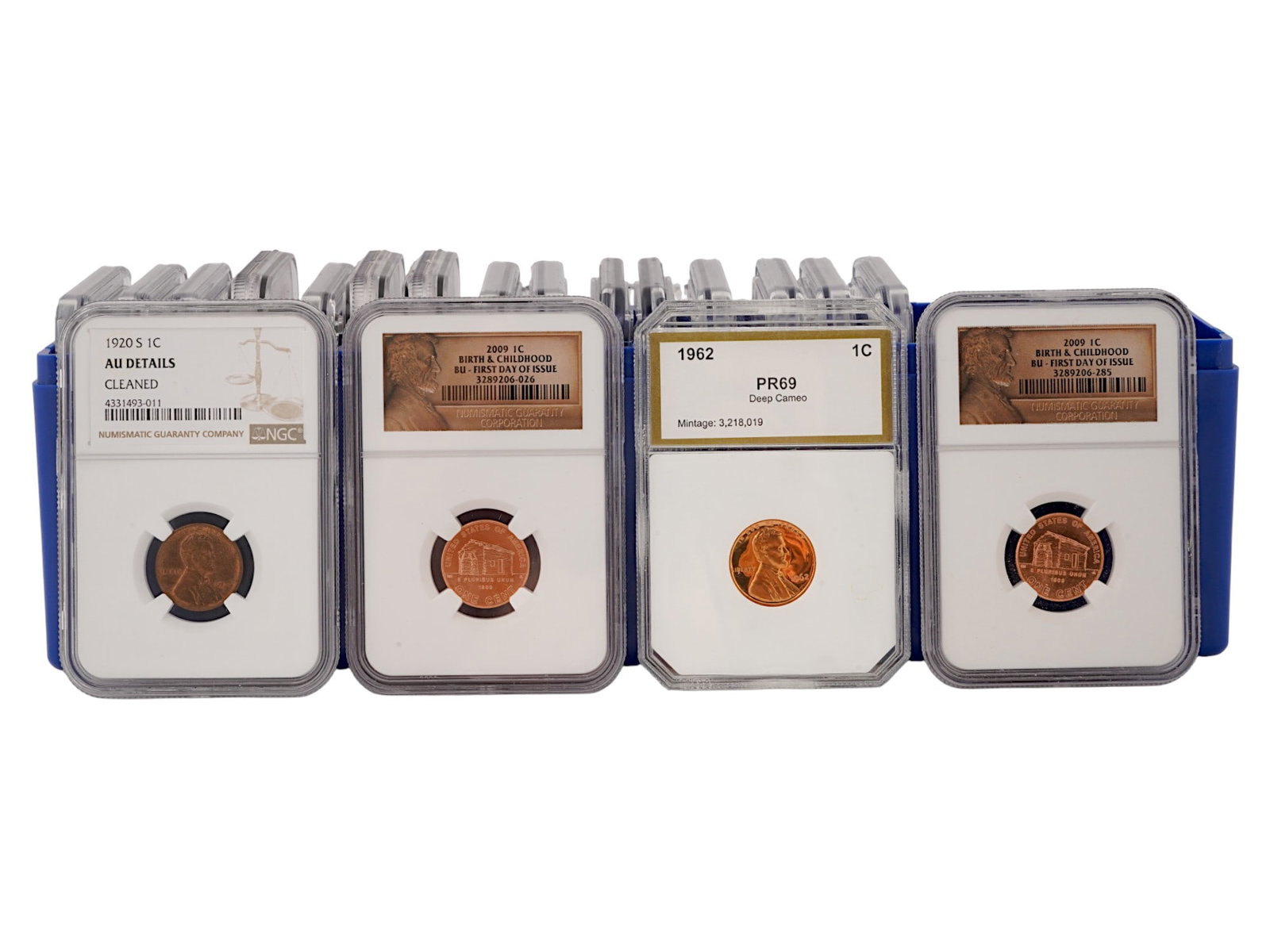 FIRST NEW YORK PENNY AND LINCOLN CENT GRADED COINS (1 of 3)