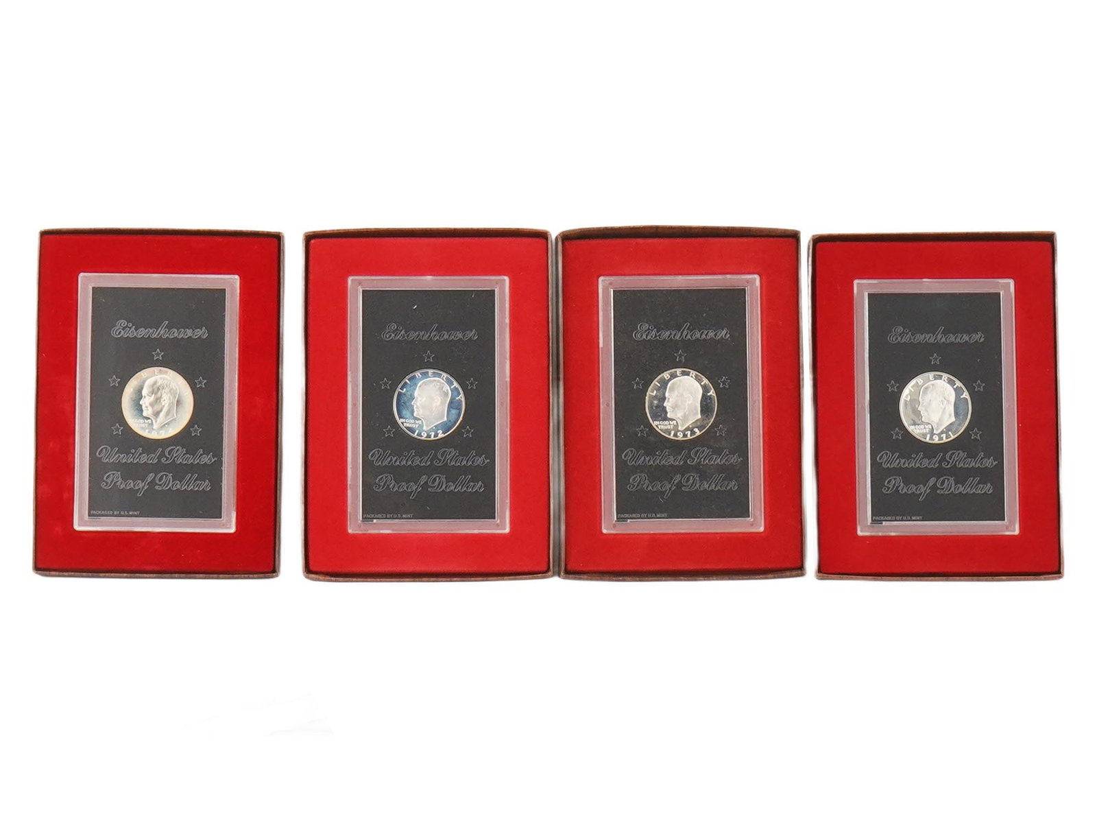 COLLECTION OF AMERICAN EISENHOWER PROOF DOLLARS IOB (1 of 11)