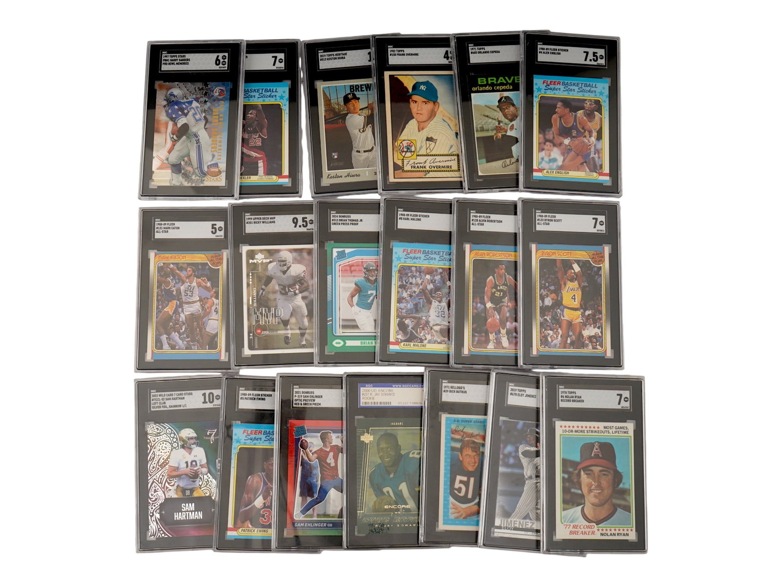 COLLECTION OF SGC GRADED SPORTS TRADING CARDS (1 of 7)