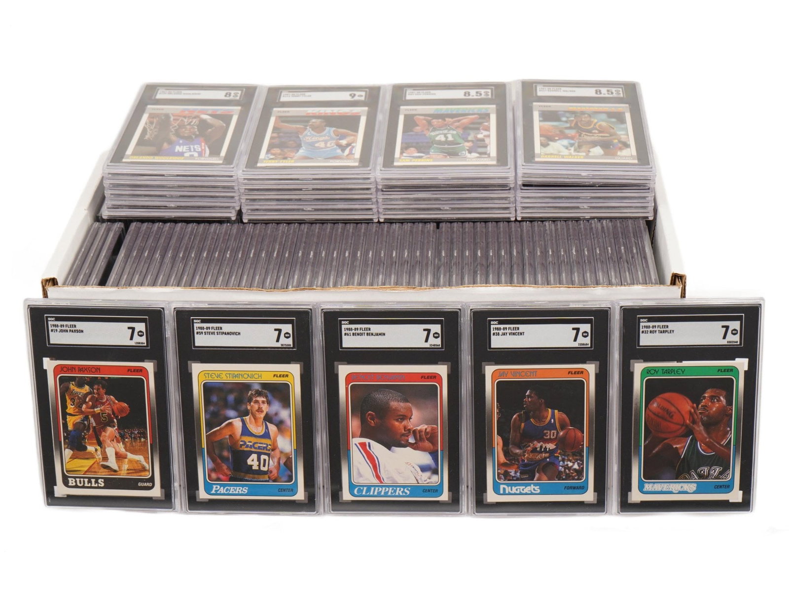 LOT OF SGC GRADED 1987 TO 1988 FLEER BASKETBALL CARDS (1 of 11)