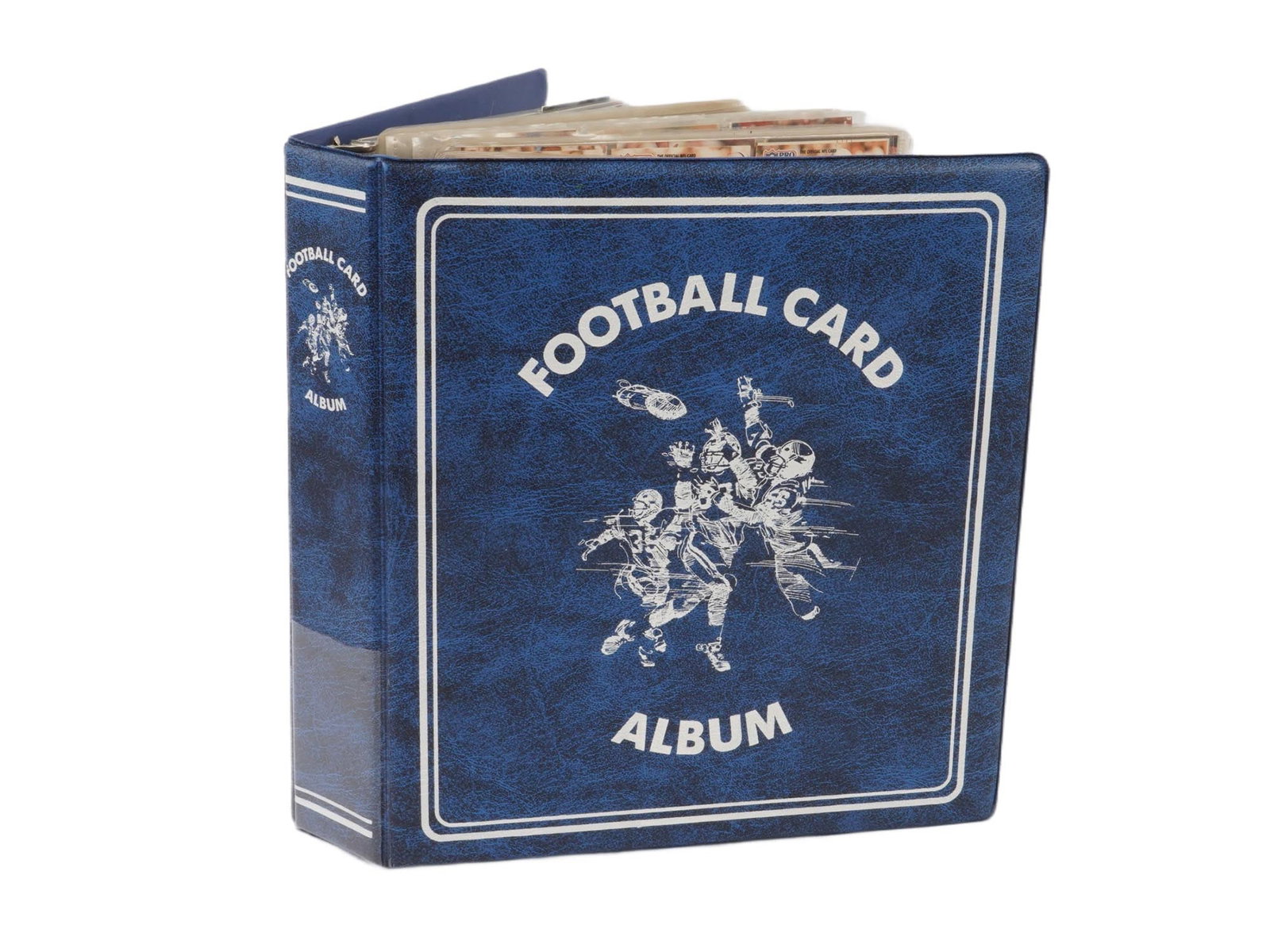 LARGE COLLECTION OF FOOTBALL TRADING CARDS IN ALBUM (1 of 11)