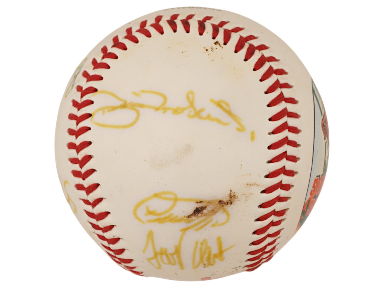BALTIMORE ORIOLES PARTIAL TEAM SIGNED BALL - 3
